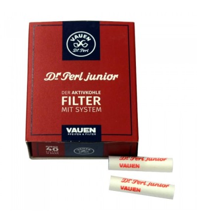VAUEN Dr. Perl Junior Actieve Koolfilter 9mm - 3x180=540 Filters Rood